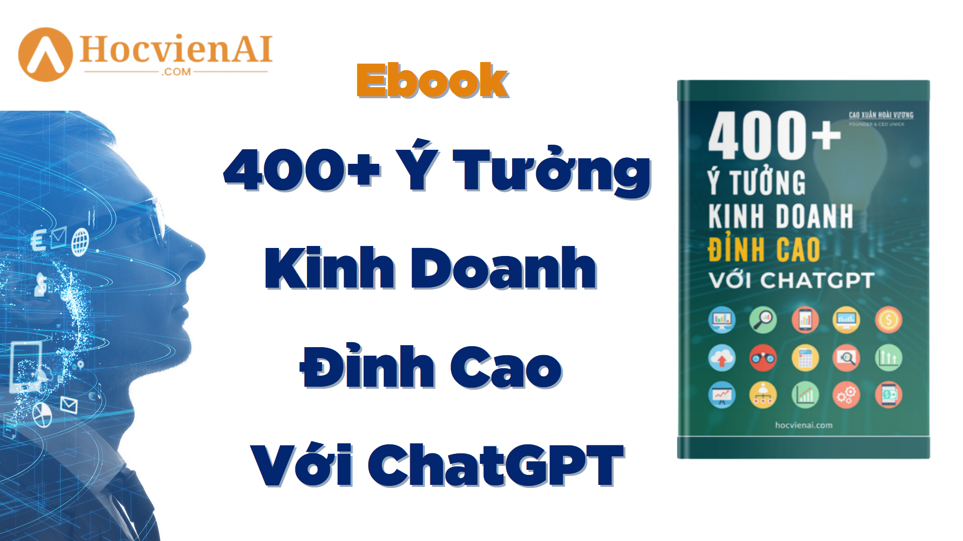 Ebook 400+ Ý tưởng Kinh doanh Đỉnh cao với ChatGPT